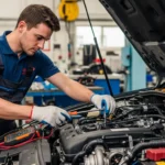 Provjera ispravnosti EGR ventila u dizelskom motoru pomoću dijagnostičkog uređaja i vizualnog pregleda radi smanjenja emisija i poboljšanja performansi.