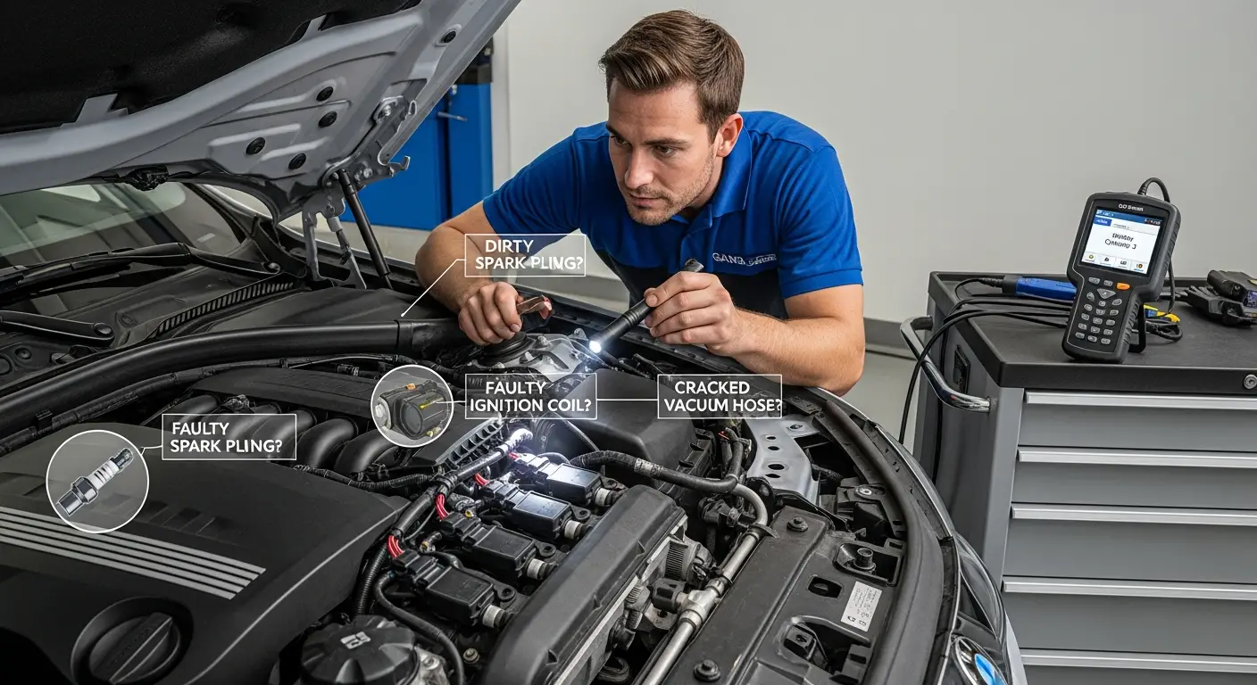 Grubi rad motora može biti uzrokovan neispravnim svjećicama, začepljenim filterom zraka ili problemima s ubrizgavanjem goriva, a rješenja uključuju zamjenu svjećica, čišćenje filtera i servisiranje sustava ubrizgavanja.