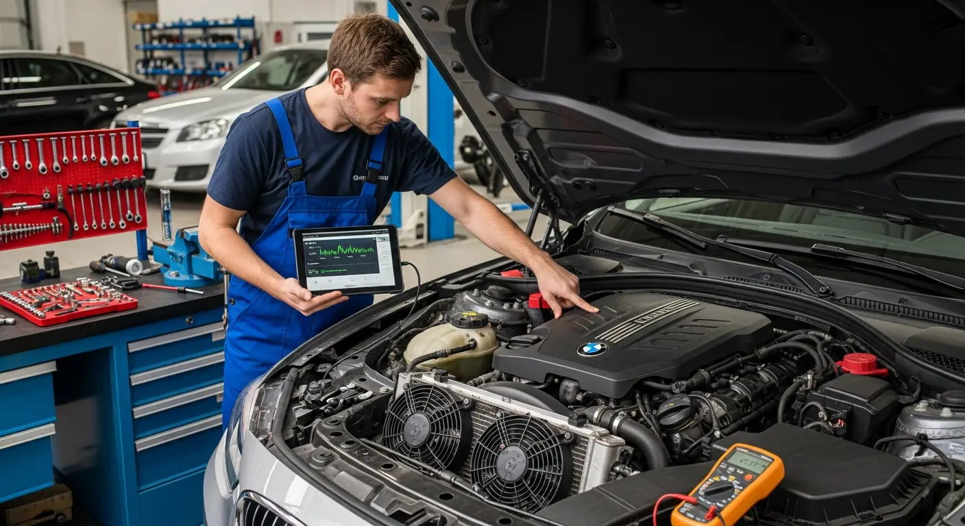 Ilustracija automobila s otvorenom haubom i prikazom motora, uz graf koji prikazuje povećanu potrošnju goriva; tekst na slici: 