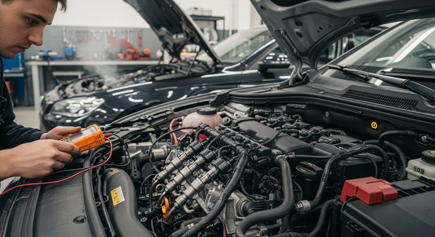 Kvarovi dizelskih injektora mogu uzrokovati otežano paljenje, slab rad motora i povećanu potrošnju goriva, a dijagnosticiraju se specijaliziranim alatima te se rješavaju čišćenjem, reparacijom ili zamjenom injektora.