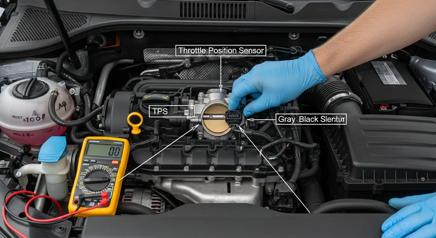 Problemi s senzorom položaja leptira gasa (TPS) mogu se prepoznati po nepravilnom radu motora, lošem ubrzanju, variranju broja okretaja u praznom hodu ili paljenju lampice 