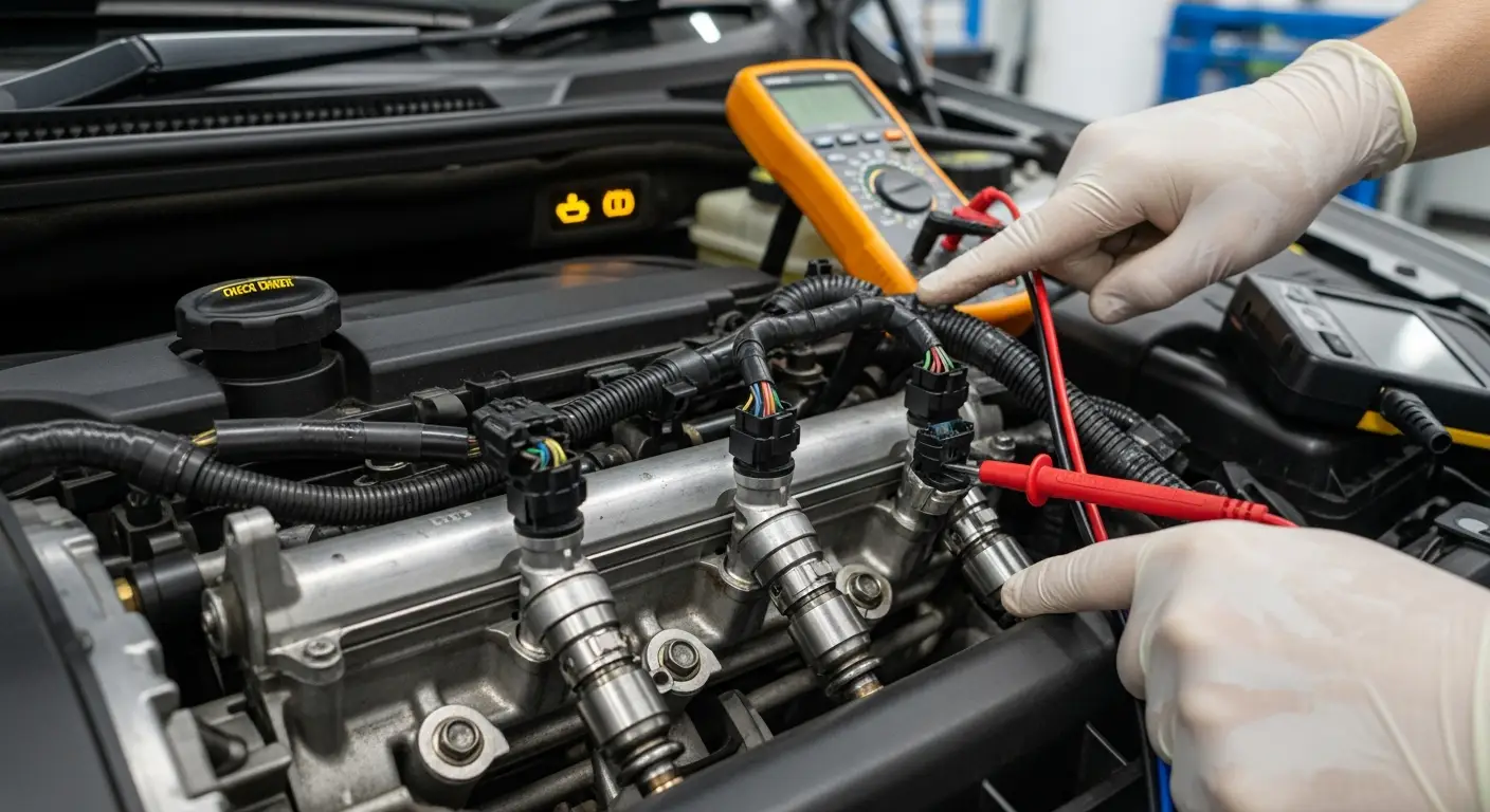 Problemi s sustavom ubrizgavanja goriva očituju se simptomima poput otežanog paljenja, nepravilnog rada motora, povećane potrošnje goriva i smanjenih performansi, a dijagnoza uključuje provjeru tlakova, injektora i električnih spojeva.