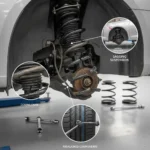 Simptomi problema s ovjesnim oprugama, znaci habanja i zamjene; online trgovina auto dijelovima za lakšu kupovinu novih opruga.