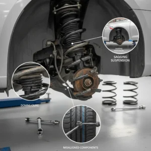 Simptomi problema s ovjesnim oprugama, znaci habanja i zamjene; online trgovina auto dijelovima za lakšu kupovinu novih opruga.
