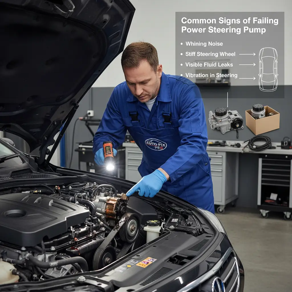 Dijelovi za upravljanje autom online: simptomi neispravne pumpe servoupravljača, dijagnoza i popravak, olakšano pretraživanje i naručivanje auto dijelova.