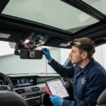 Dijagnosticiranje i popravak kvara na automobilskom krovnom prozoru tijekom online kupovine rezervnih dijelova i alata za brzu i jednostavnu zamjenu.