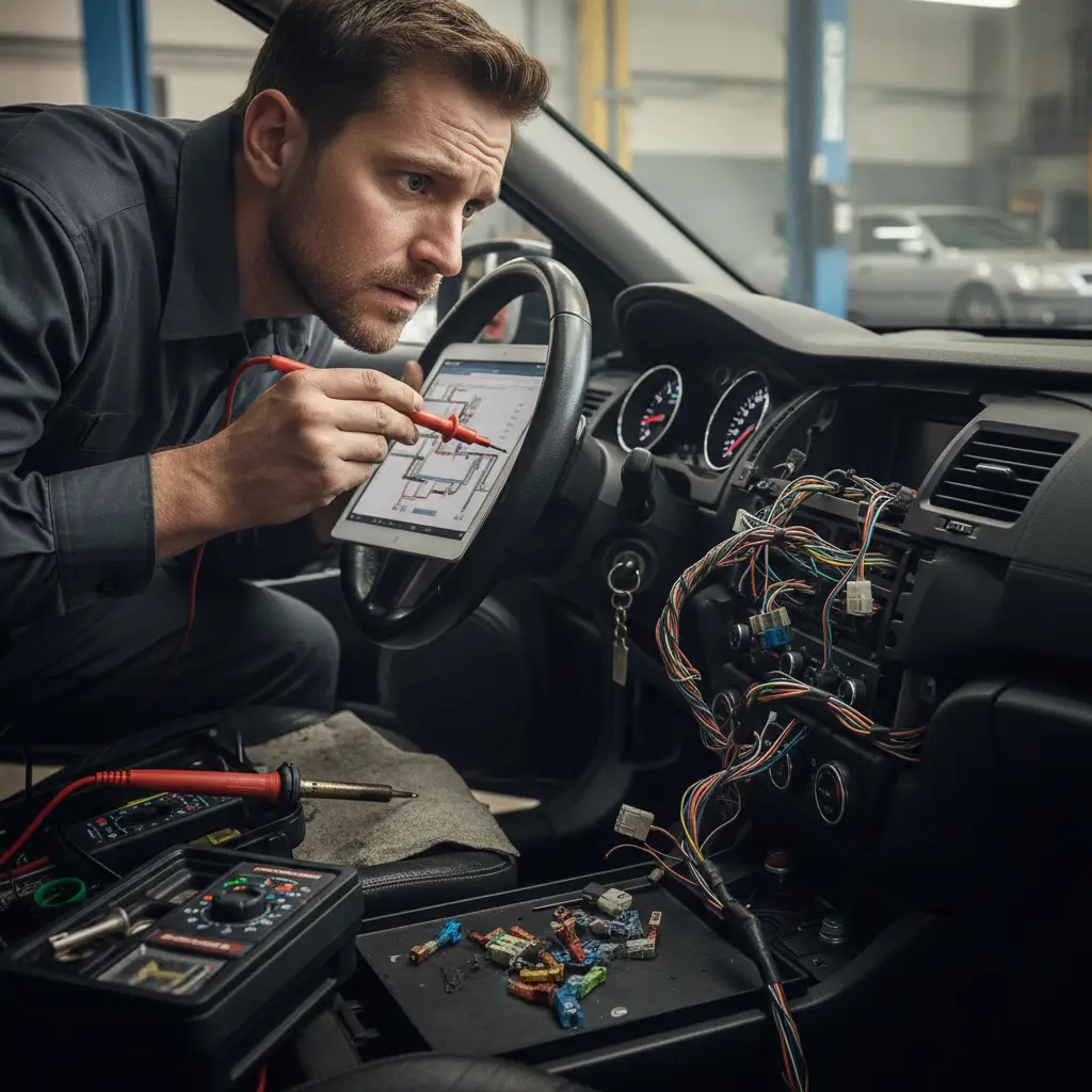 Dijagnosticiranje neispravnih automobilskih instrumenata može uključivati provjeru električnih spojeva, osigurača ili zamjenu dijelova koji se mogu pronaći online.