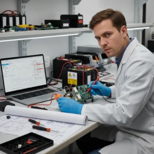 Dijagnosticiranje problema s neispravnim BMS-om tijekom online kupovine baterija, prikaz grešaka i alata za provjeru ispravnosti sustava.