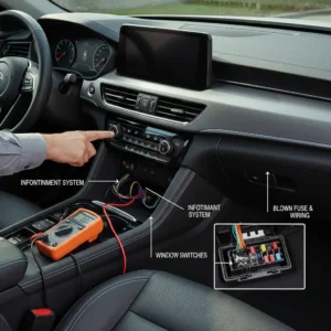 Električni dodaci unutrašnjosti automobila ne rade – uzroci, rješenja i preporučeni online shopovi za kupovinu rezervnih dijelova i opreme.