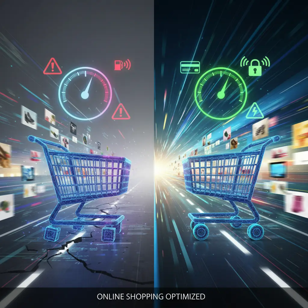 Ilustracija automobila na cesti s otvorenom haubom, dok mehaničar provjerava sustav goriva kako bi pronašao uzrok problema sa nedostatkom goriva.