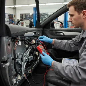 Automatski prozor na automobilu ne radi ispravno, alat i dijelovi spremni za popravak, vodič za online kupnju potrebnih komponenti.