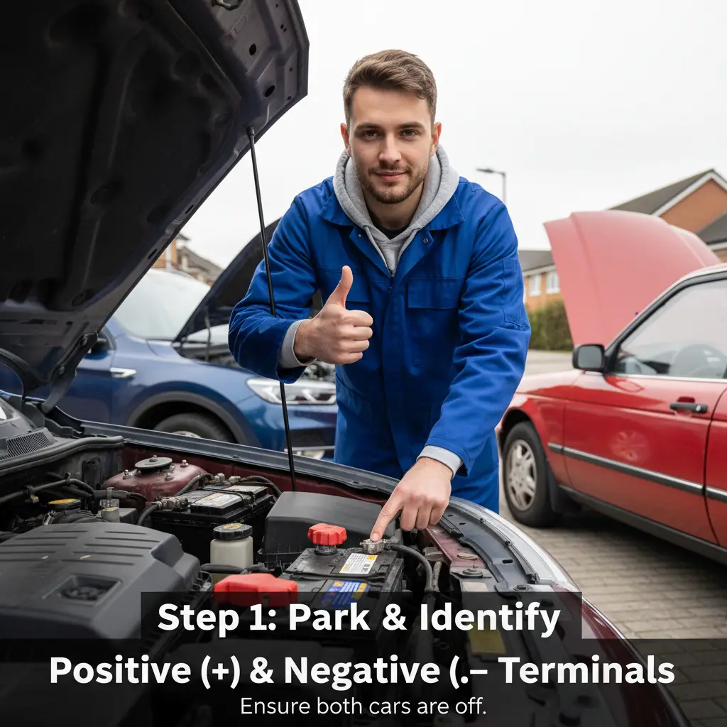 Kako sigurno pokrenuti automobil s ispraznjenim akumulatorom: spojite kablove redom (pozitivni na pozitivni, negativni na masu), pokrenite ispravan auto, pokušajte upaliti svoj, pa pažljivo odspojite kablove obrnutim redoslijedom.