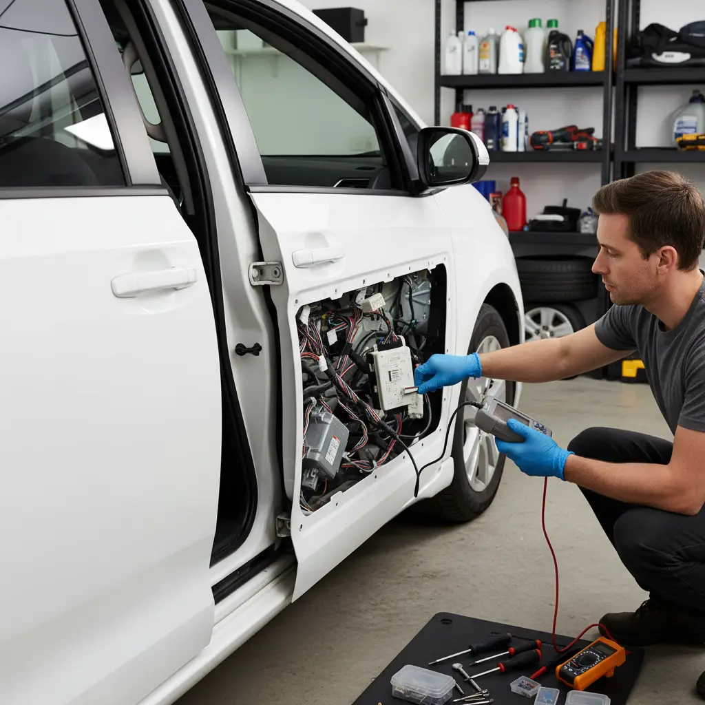 Dijagnostika i popravak neispravnih električnih kliznih vrata – online kupnja rezervnih dijelova i alata za brzo rješenje kvara.