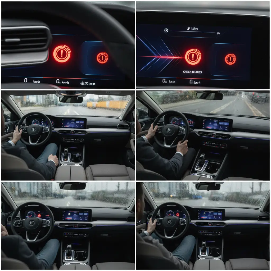 Lampica upozorenja kočionog sustava signalizira mogući kvar na kočnicama i važno ju je provjeriti prije nego što nastavite s online kupnjom automobilskih dijelova.