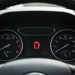 Upozorenje niske baterije na lampici, relevantno za online kupovinu elektroničkih uređaja, naglašava važnost pravovremenog punjenja i održavanja.