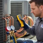 Detekcija curenja rashladnog plina u klima uređajima i popravak uz online kupovinu alata za pronalaženje i sanaciju curenja.