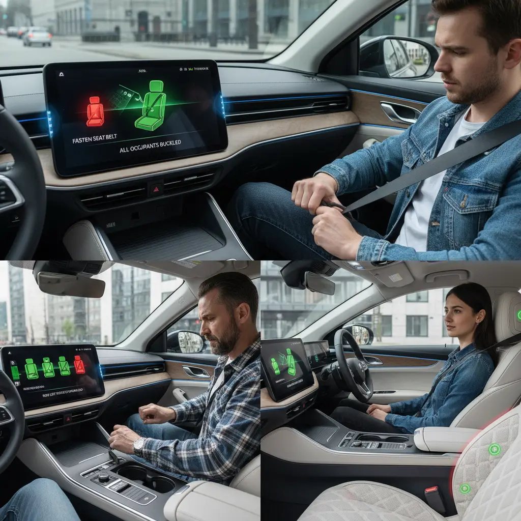 Podsjetnik za sigurnosni pojas je uređaj u automobilu koji vas zvučno ili vizualno upozorava ako niste vezali pojas, a možete ga lako pronaći i kupiti putem internetskih trgovina.