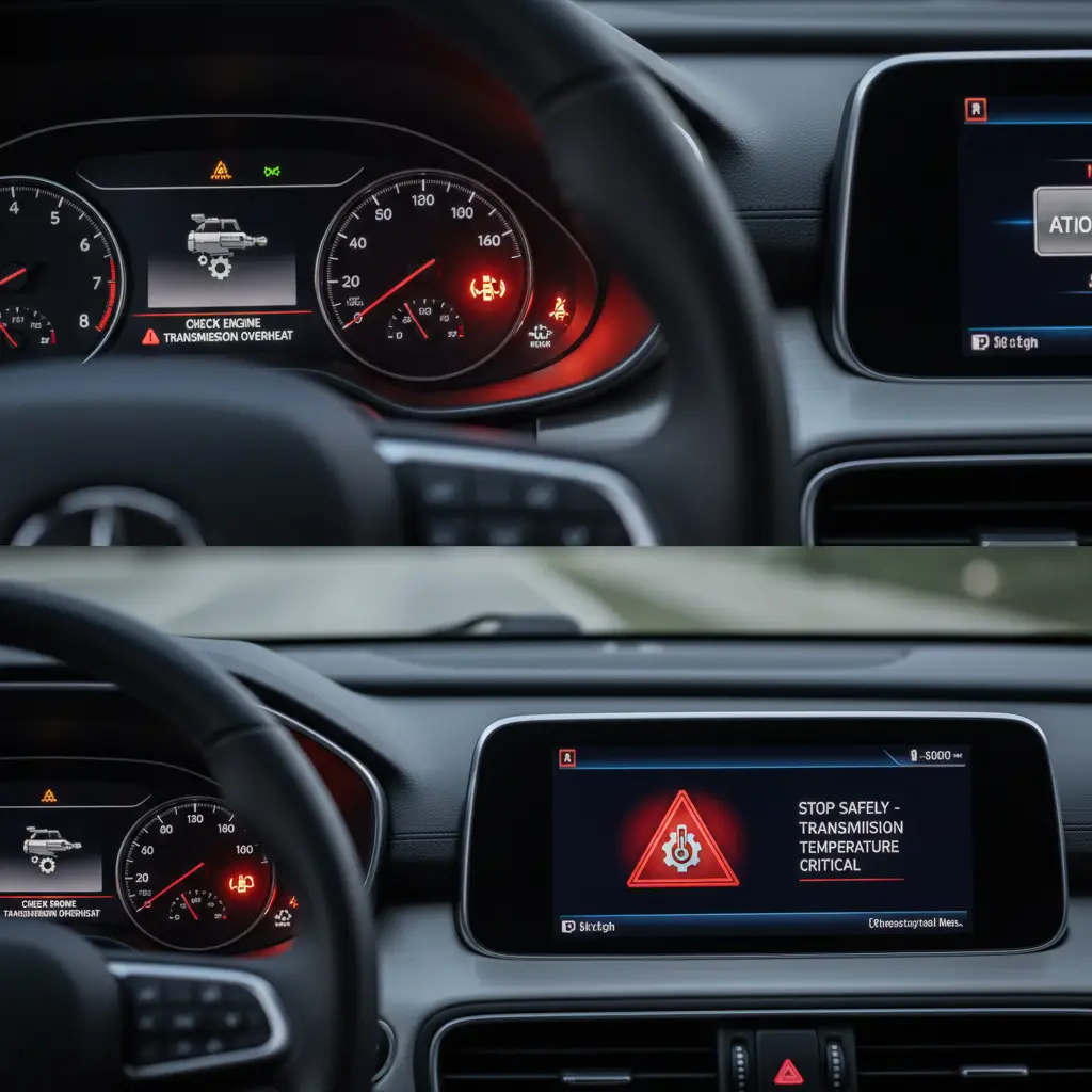 Prenaponska signalna lampica je indikator na vozilu koji upozorava na previsoku temperaturu prijenosa, a može se kupiti online za zamjenu ili nadogradnju.