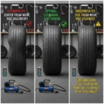 Prepoznajte znakove previše ili premalo napuhanih guma te pronađite rješenja za sigurnu online kupnju automobilskih guma.