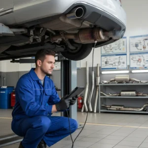 Najčešći simptomi začepljenog ispušnog sustava: smanjenje snage, povećana potrošnja goriva, nepravilan rad motora, neobični zvukovi, online kupnja dijelova.