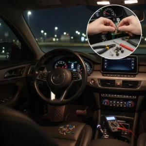 Nadzorna ploča automobila bez osvjetljenja, uzroci kvara, popravak; online narudžba dijelova za popravak svjetala putem internetske trgovine.