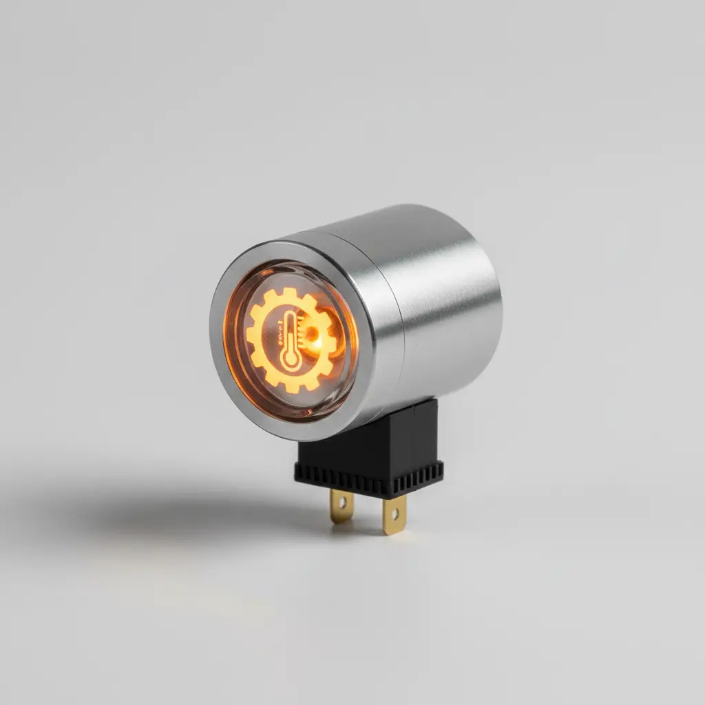 Lampica za temperaturu prijenosa prikazana na ekranu laptopa dok korisnik online kupuje auto dijelove iz udobnosti vlastitog doma.