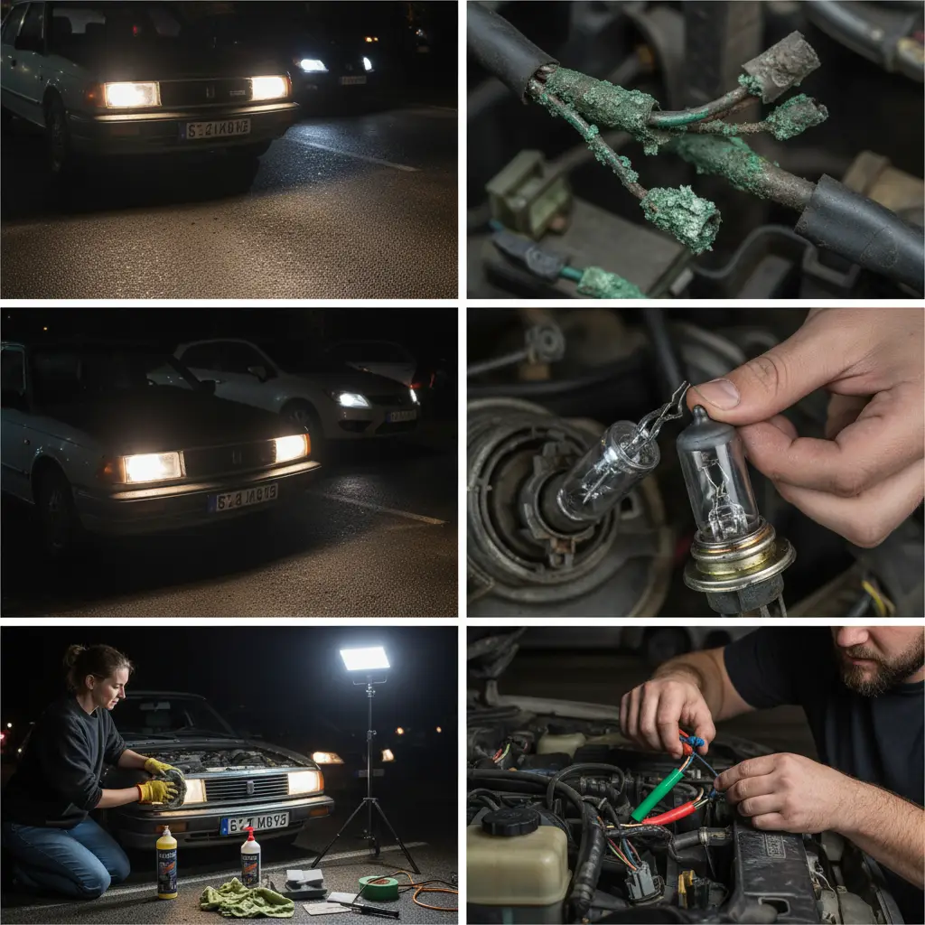 Vaši farovi mogu biti prigušeni zbog istrošenih žarulja, loših električnih spojeva ili oksidacije leća, a zamjena žarulja i čišćenje leća mogu se lako riješiti naručivanjem potrebnih dijelova putem online trgovine.