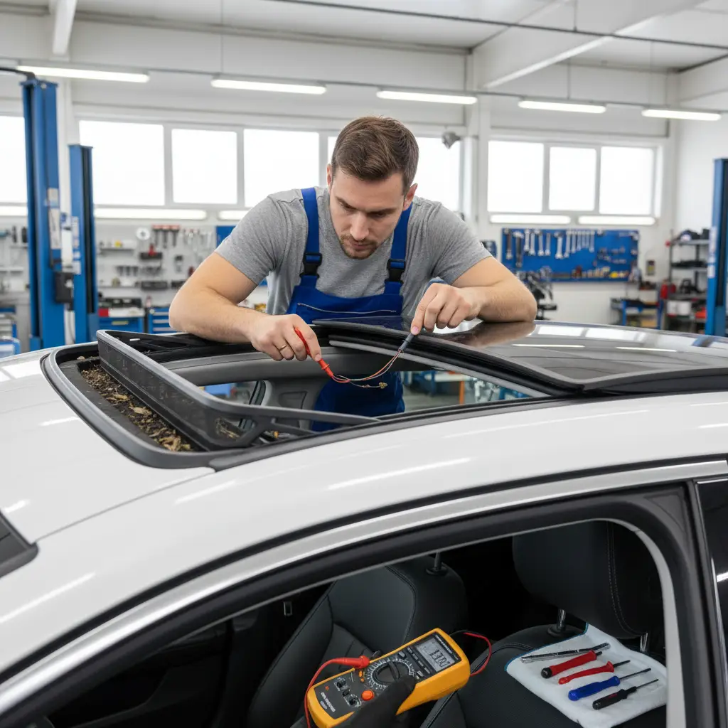 Za dijagnozu i popravak kvarova na automobilskom krovu, provjerite osigurače i električne komponente, a potrebne dijelove poput motora ili brtvi možete naručiti putem online trgovina.